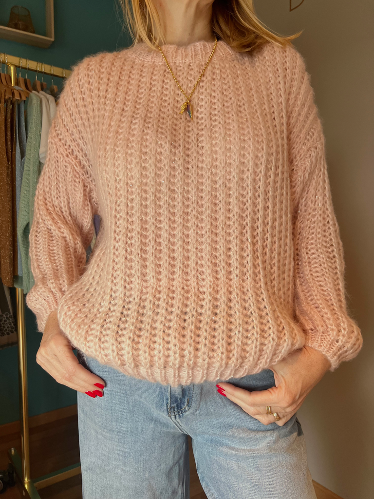 Promo Printemps - Pull "Pink Sparkle"