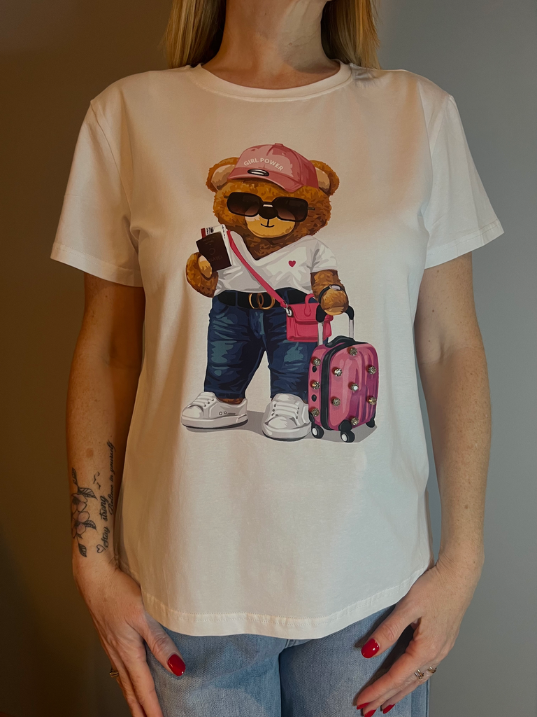 T-Shirt "Teddy Holiday" Terra di Siena