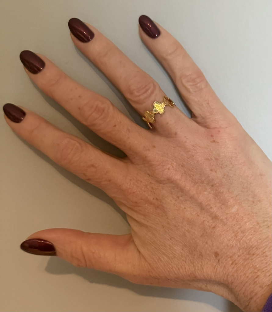  Bague réglable "Camélia"