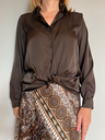 Chemisier satiné "Moka"