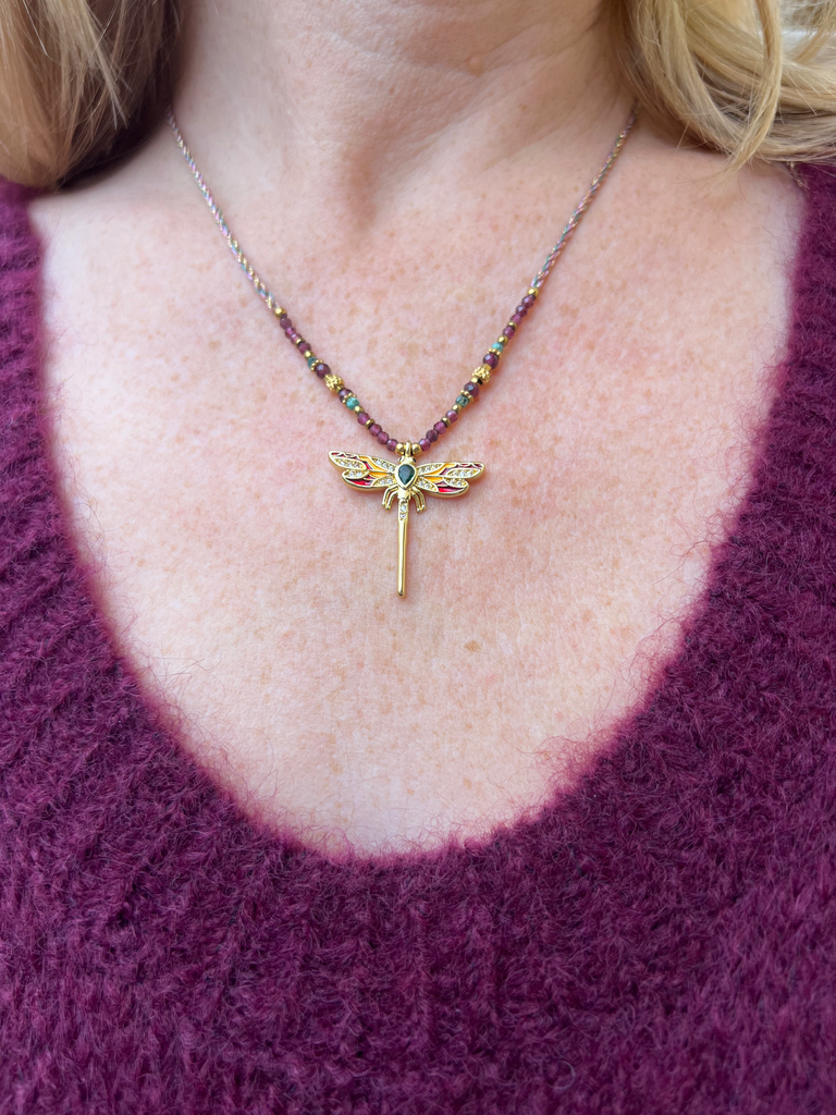 Collier "Eclat libellule"