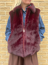 Veste doudoune sans manche "Burgundy"