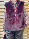 Veste doudoune sans manche "Burgundy"