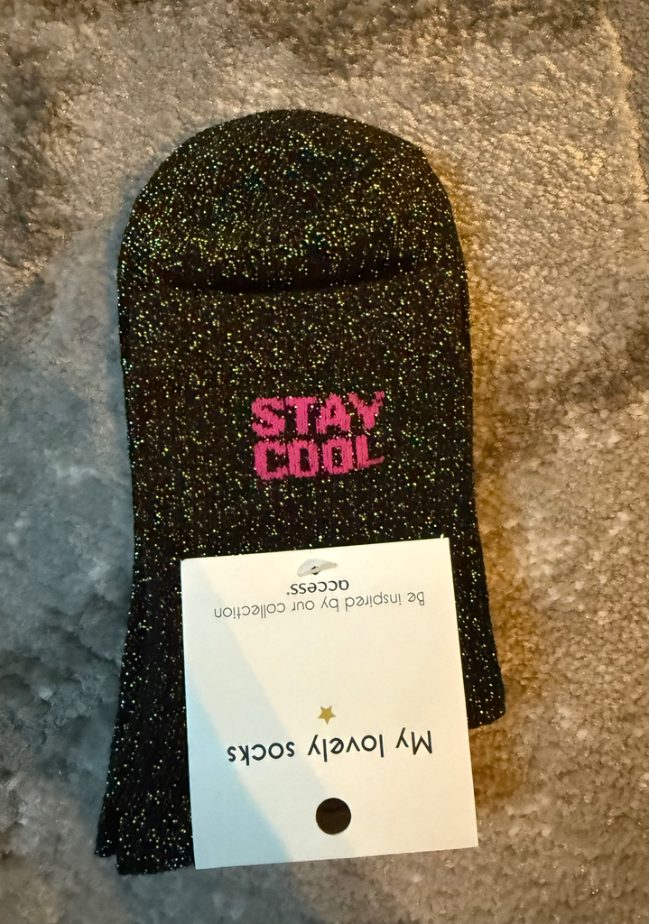 Chaussette paillettes "Stay Cool"