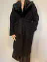 Manteau "Alba" en noir
