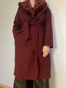 Manteau "Alba" en burgundy en taille L