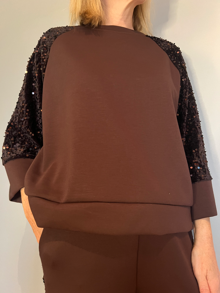 Sweat "Glam moka"