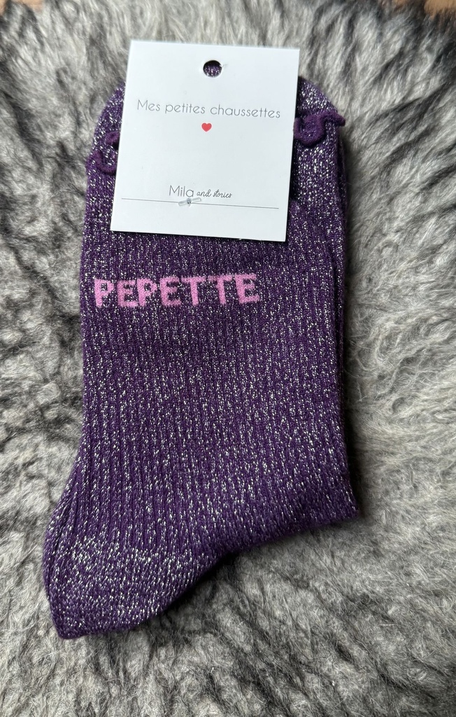 Chaussette paillettes "Pepette"