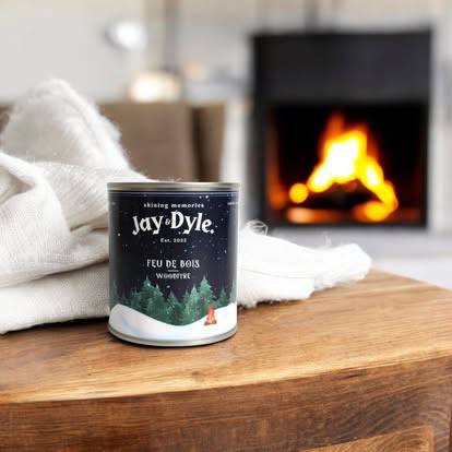 Bougie "Feu de bois" Jay & Dyle