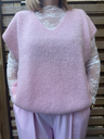 Pull "Rose Calin" sans manche