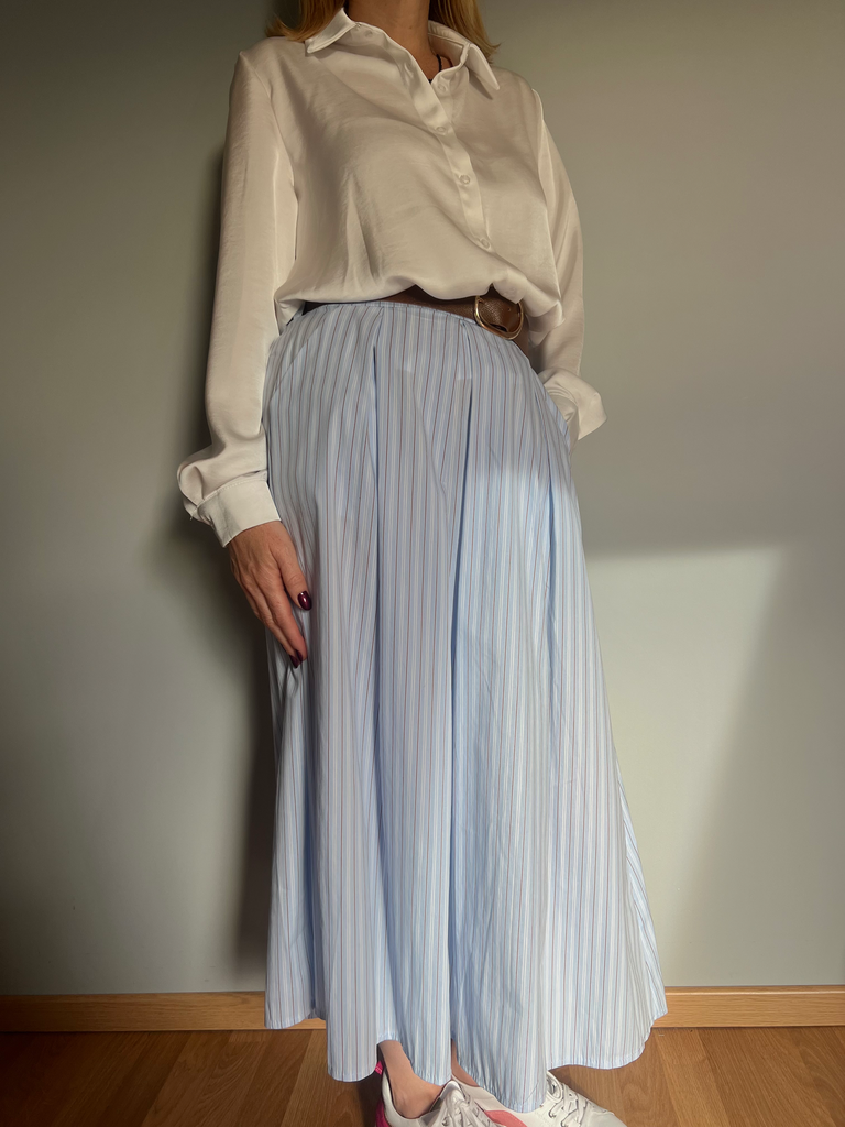 Jupe longue "Linea" Terra di Siena