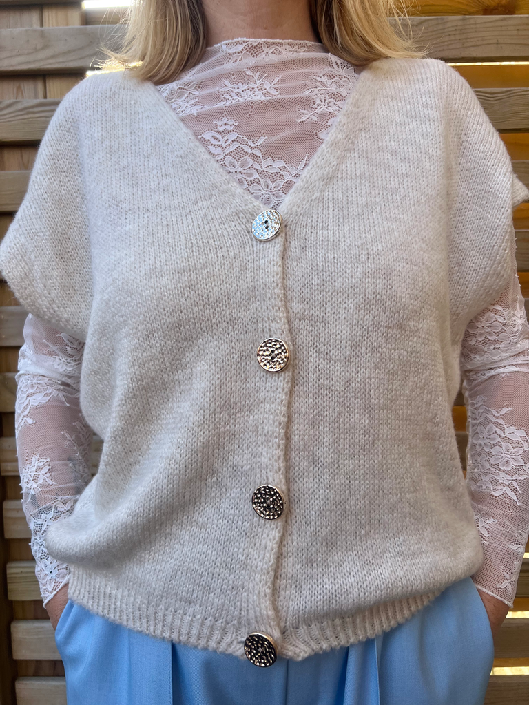 Gilet "Le sans manche beige" Terra