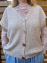 Gilet "Le sans manche beige" Terra