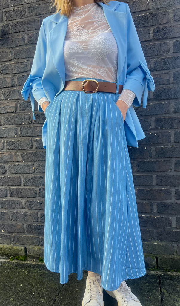 Jupe longue "Blue" Terra di Siena