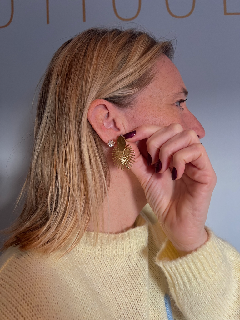 Boucle d'oreille "soleil"
