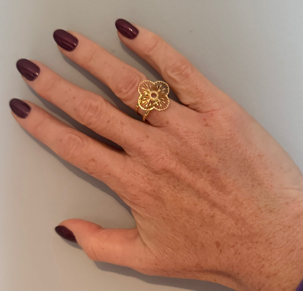 Bague "Bloomy" réglable