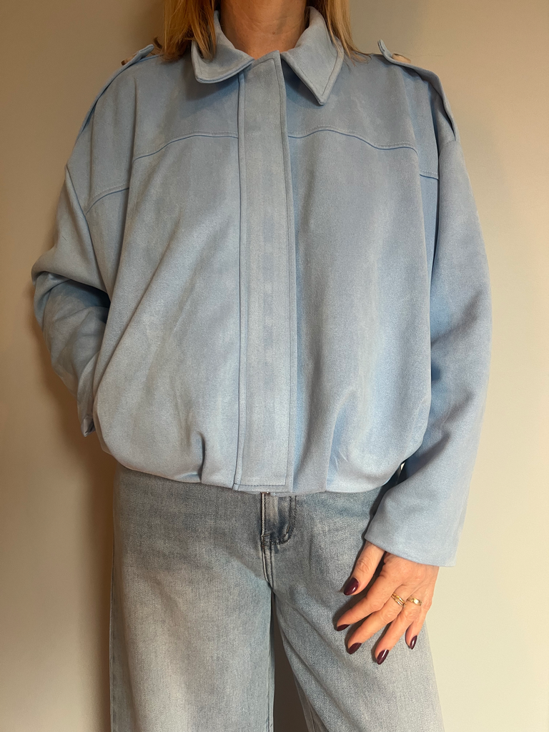 Veste - Bombers Alcantara "Le just" en bleu