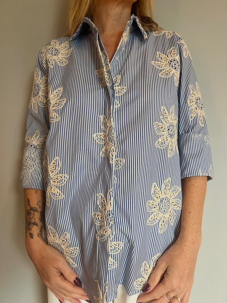 Chemisier "La Dolce Blue"