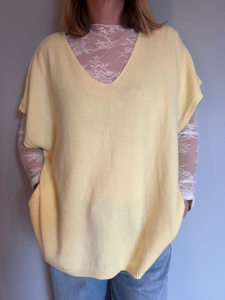 Pull "Cozy" jaune