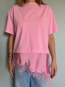 T'Shirt "Le dentelle" rose