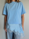 T'Shirt "Le dentelle" bleu