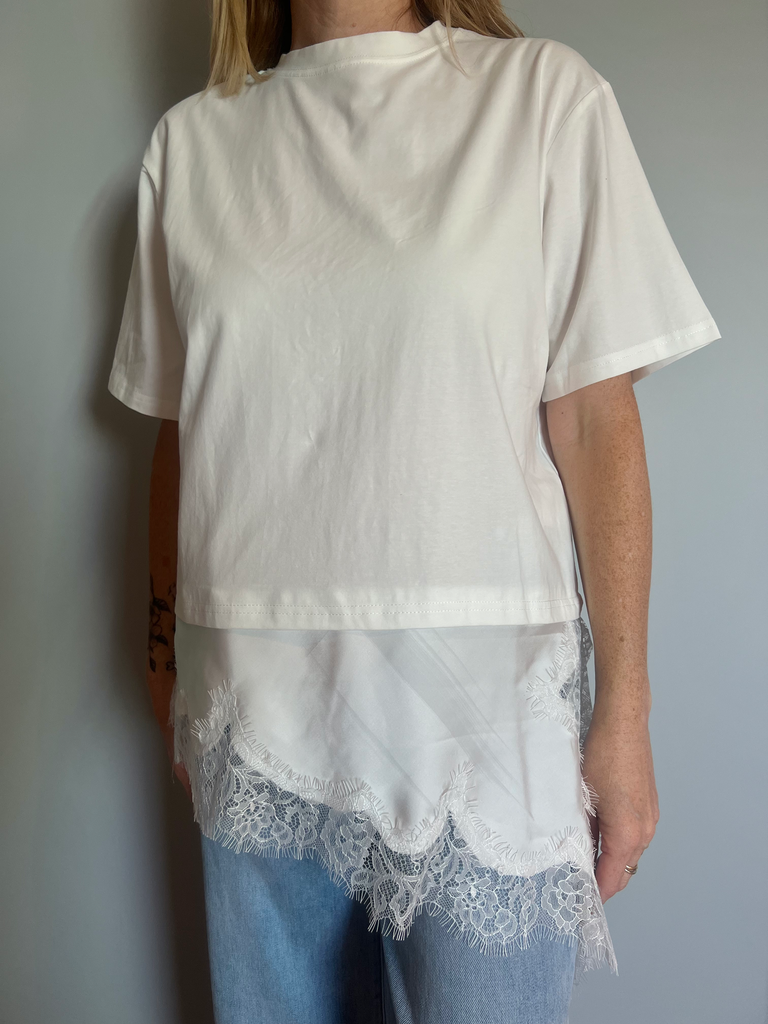 T'Shirt "Le dentelle" blanc
