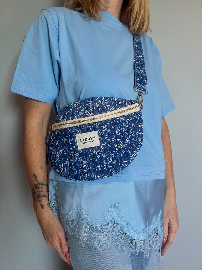 Sac banane "Le Bandana bleu"