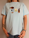 T-shirt « Dog » bleu