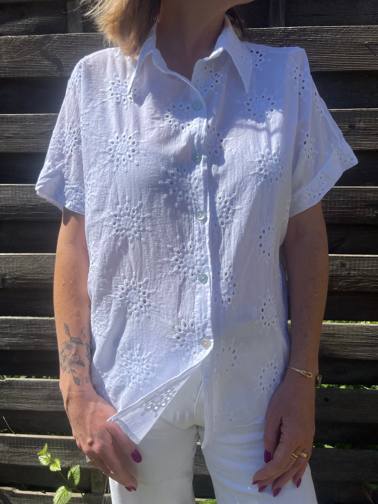 Chemisier "Brise coton" blanc