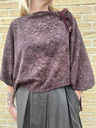 Blouse "dentelle chic chocolat"