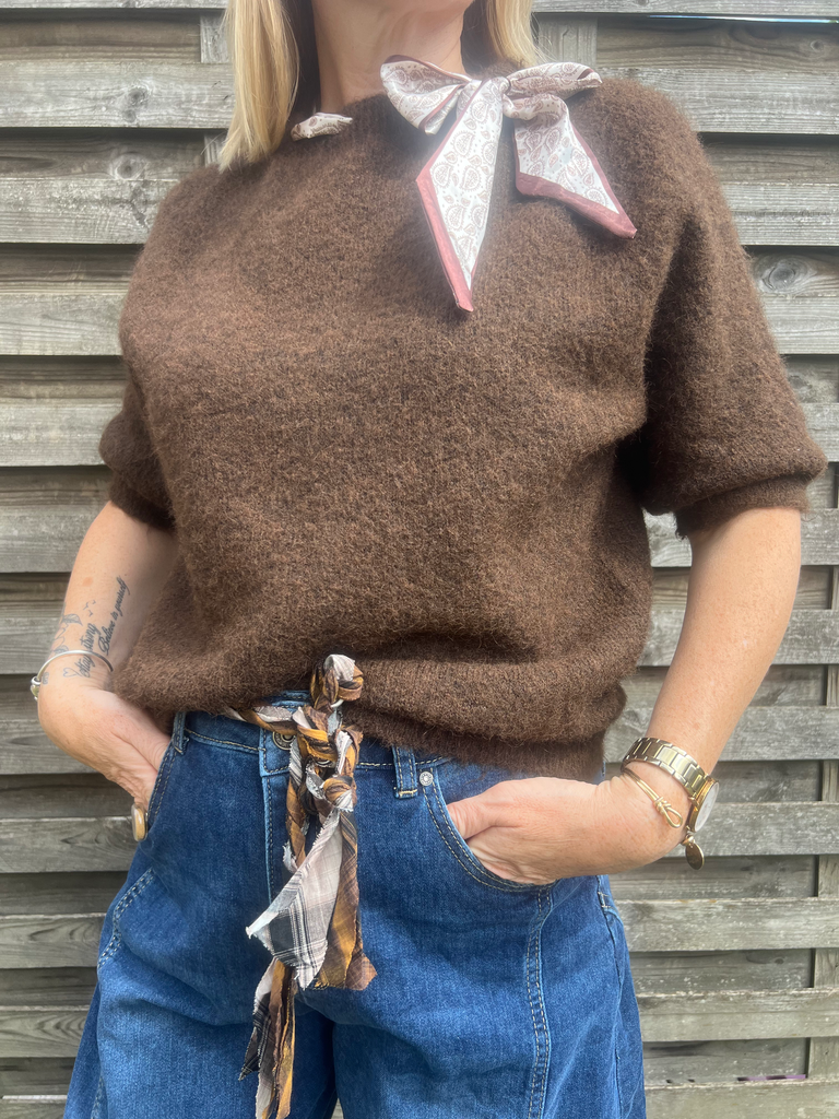 Pull "Alba" chocolat