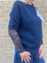 Top dentelle basic bleu