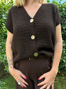 Gilet sans manche "Le Cozy" brun