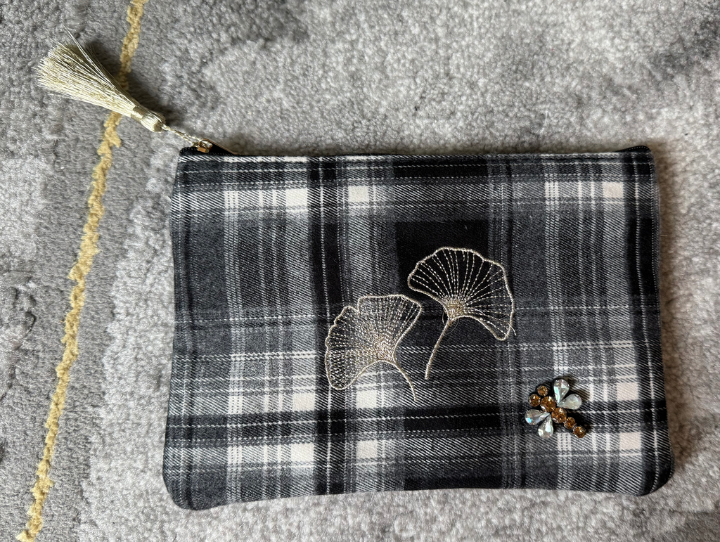 Pochette "Libellule" noir