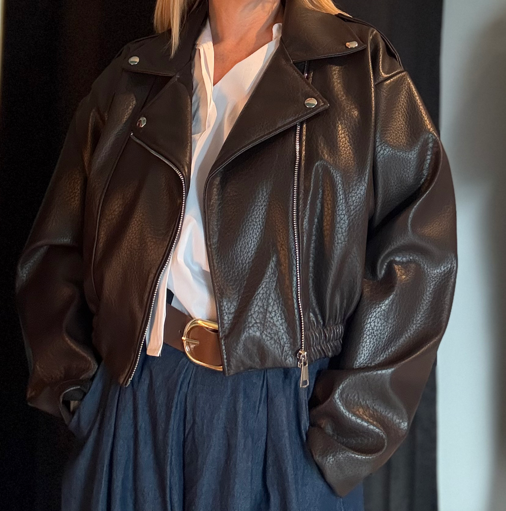 Veste "Perfecto" chocolat