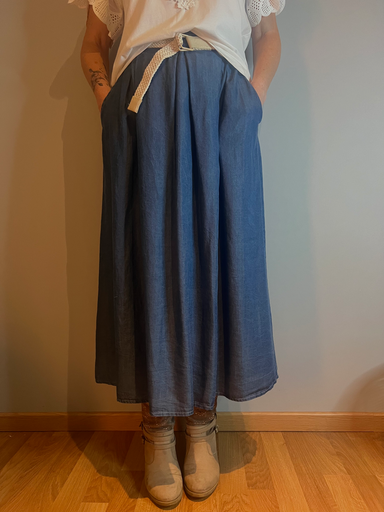 Jupe longue jeans Terra di Siena