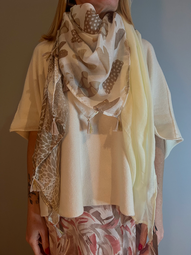 Foulard "beige Elegance"