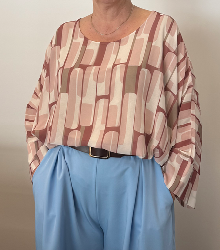  Blouse fluide rose "Chic XXL"