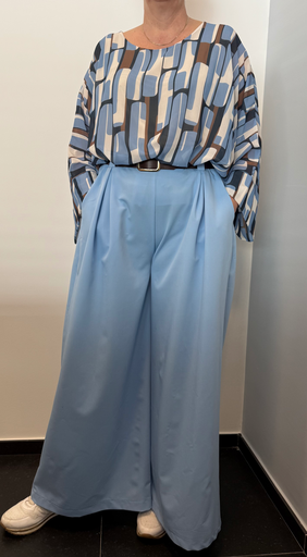 Pantalon bleu avec ceinture "Chic XXL"