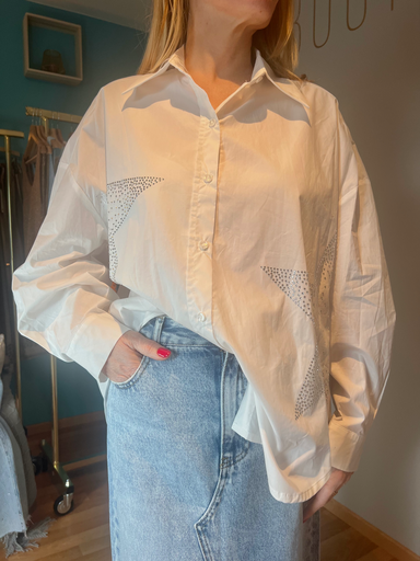 Chemisier blanc étoile