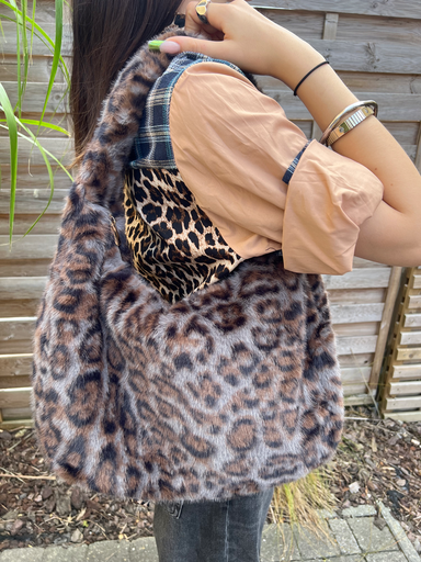 Sac fausse fourrure "Léoblue"