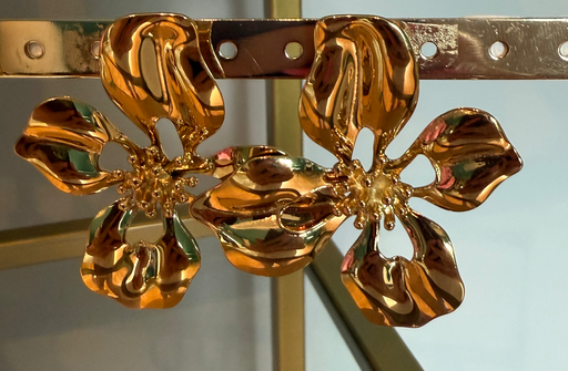 Boucle d'oreille grande fleur "Bloomy"