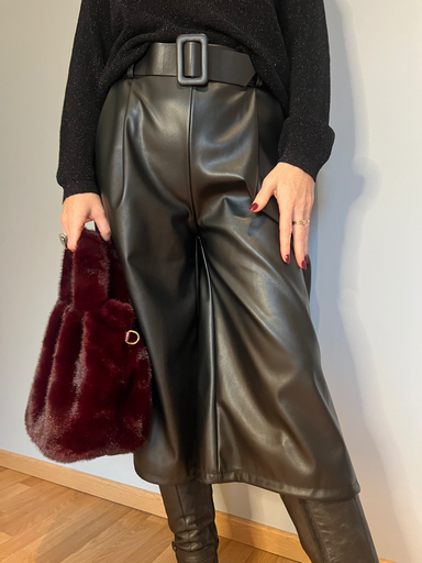 Pantalon -Short similicuir "Black Lexa" 